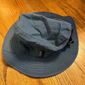 Small blue Patagonia bucket hat